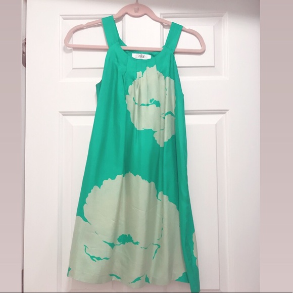 Tibi | Silk green dress with flowers - Picture 1 of 3